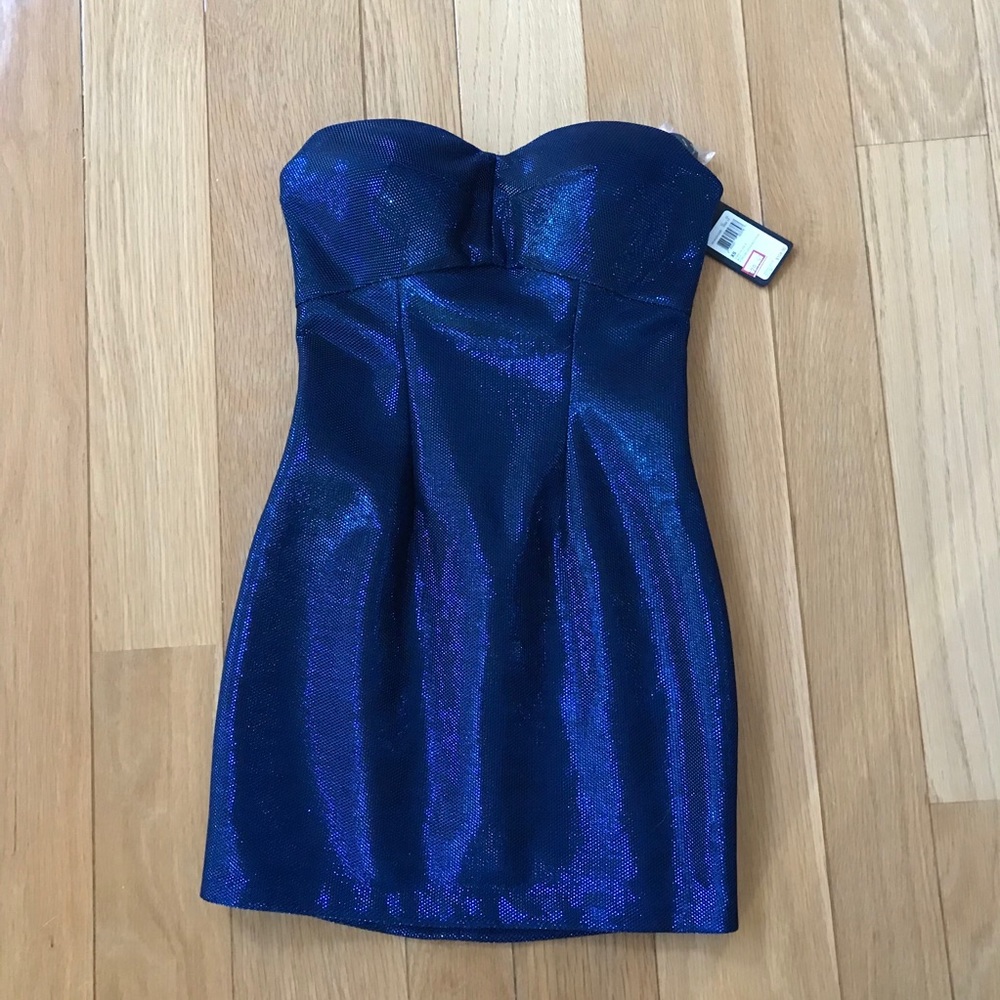 Guess Blue sparkley mini dress